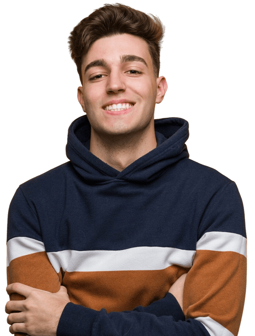 jeune-homme-cool-portant-sweat-capuche-riant-s-amusant - Grande